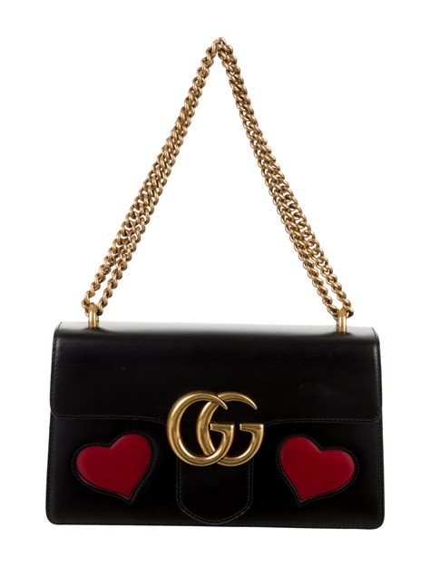 gucci marmont with heart|Gucci Marmont shoulder bag.